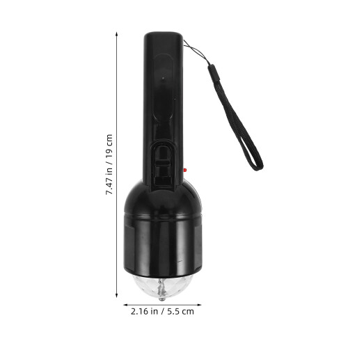 Battery LED Party Light Black Handheld Portable Strobe Torch 1