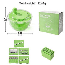 Drain Basket Fruit Salad Manual High-Speed Centrifugal Spinner Dryer