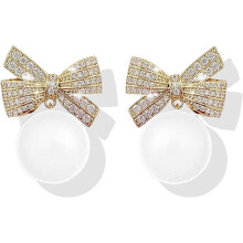 Collezione di orecchini per le feste, regali di gioielli per le feste, orecchini natalizi festivi, orecchini pendenti con strass con motivi di fiocco