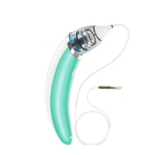 (Green) Electric Toddler Snot Aspirators Automatic Newborns Nasal Cleaner Rechargeable Detachable Anti-reflux for Newborn Baby Nursing