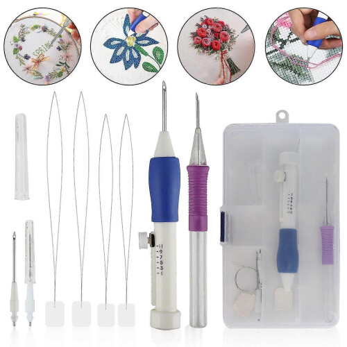 Punch Needle Embroidery Set,embroidery Pen Punch Needle Kit Craft Tool