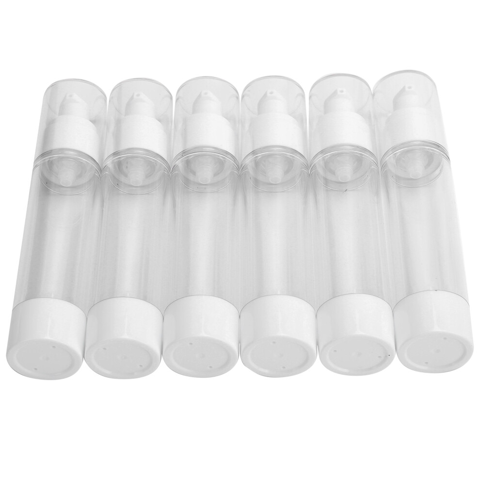 50ml Transparent Refillable Lotion Dispenser Bottles - Set of 6