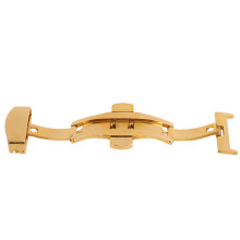 Stainless Steel Watch Clasp Buckle Replacement 20mm Gold
