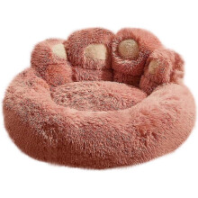 (90cm, Pink) Upgraded Soothing Paw Dog Bed, Dog Bed with Standing Paws
