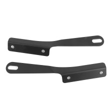 Gray Windshield Wind Deflector for Motorcycle 5-7in with Mounting Kit