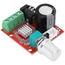 Mini Stereo Audio Amplifier Board PAM8610 10W DC 8V-12V Potentiometer