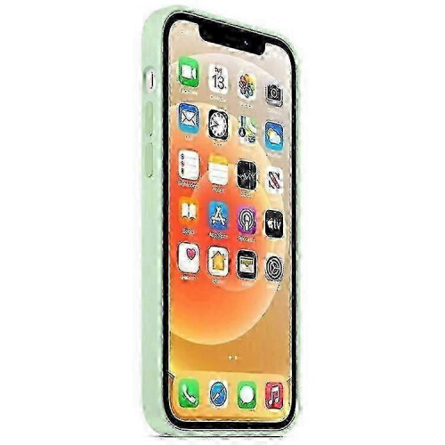 (Green)Compatible For Iphone 12 Pro / 12 Case Compatible With Magsafe 1:1 Scale Silicone Cover [induction Popover] 2