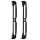 2Pcs Black Anodized Motorcycle Fork Tube Light Mount Adjustable Clamp 1