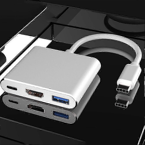 2025 USB-C To HDMI Multi-Port Adapter Portable Compatible With Switch Charging Dock High-Speed Data Transfer Desktop Storage 2
