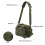 Waterproof Polyester Fishing Tool Bag, Army Green, Multi-Functional 5