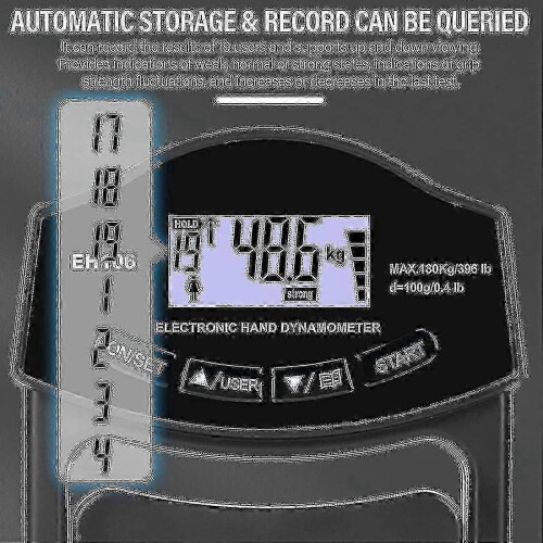 Ψηφιακό δυναμόμετρο χειροκίνητο HK&Hanker 180kg για μέτρηση της δύναμης πρόσφυσης με 1