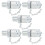 5Pcs Hydraulic Testing Adapters, PT/PPT, 1/4in, Galvanized Carbon Steel 7