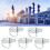 5Pcs Hydraulic Testing Adapters, PT/PPT, 1/4in, Galvanized Carbon Steel 11