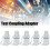 5Pcs Hydraulic Testing Adapters, PT/PPT, 1/4in, Galvanized Carbon Steel 12
