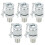 5Pcs Hydraulic Testing Adapters, PT/PPT, 1/4in, Galvanized Carbon Steel 15