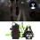 LED Chest Running Light USB Rechargeable, 2000mAh, IPX65 12