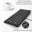 Teclado USB compacto con cable - Teclado ultrafino negro 4