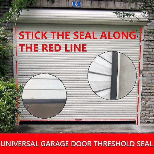 Universal Garage Door Bottom Threshold Seal Strip, Diy Weather Stripping Replacement 2