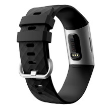 (color05) Suitable for Fitbit Charge3 Silicone Strap Diamond Sports Watch Bands