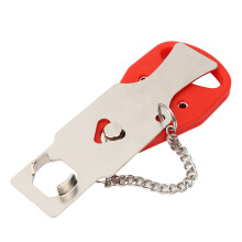 Portable Anti-Theft Travel Door Lock, Self-Defense, Chrome Steel