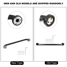 Black Space Aluminium Anti-Slip Grab Bar