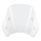 Gray Windshield Wind Deflector for Motorcycle 5-7in with Mounting Kit 8