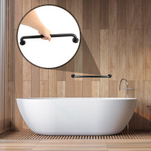 Black Bathtub Grab Bar Space Aluminium