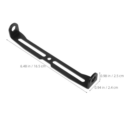 2Pcs Black Anodized Motorcycle Fork Tube Light Mount Adjustable Clamp 1