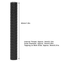 Aluminium Standoff Spacer 10er Set Schwarz