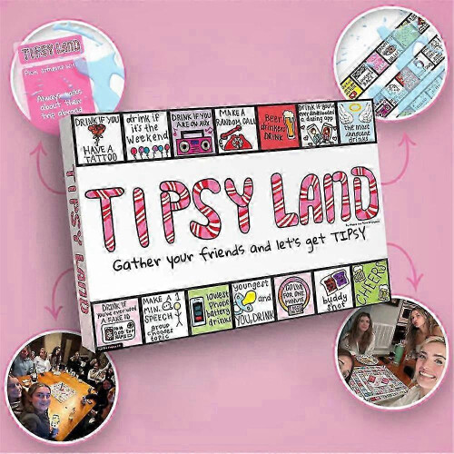 Παιχνίδι διασκέδασης Tipsy Land για φίλους σε παιχνίδια επιτραπέζιων παιχνιδιών π 2