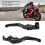 Black Motorcycle Levers Pair Honda 9