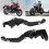 Black Motorcycle Levers Pair Honda 11