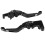 Black Motorcycle Levers Pair Honda 4
