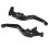 Black Motorcycle Levers Pair Honda 8