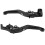 Black Motorcycle Levers Pair Honda 1