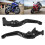 Black Motorcycle Levers Pair Honda 5
