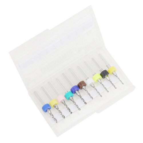 10Pcs Cemented Carbide Micro Drill Bits 1.2-2.1mm for PCB Drilling 2