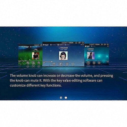 USB Volume Controller with RGB Backlit, Adjustable Knob &amp; Customizable Shortcut Keys for PC/Mac 1