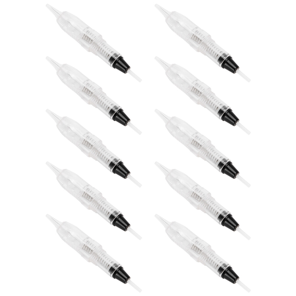 10pcs Microblading Eyebrow & Eyeliner Tattoo Needles 8mm Single Pin