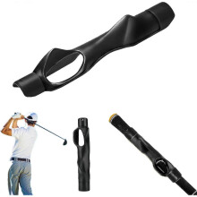 (Black) Golf Grip Training Aid, Golf Club Training Grip Golf Swing Trainer Grip Practice Aid Posture Correction For Golf Beginner