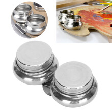 Double Dipper Oil Paint Container Stainless Steel 150ml Art Supplies