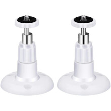 Safe Wall Mount Adjustable Indoor and Outdoor Brackets 2 Pieces (White)