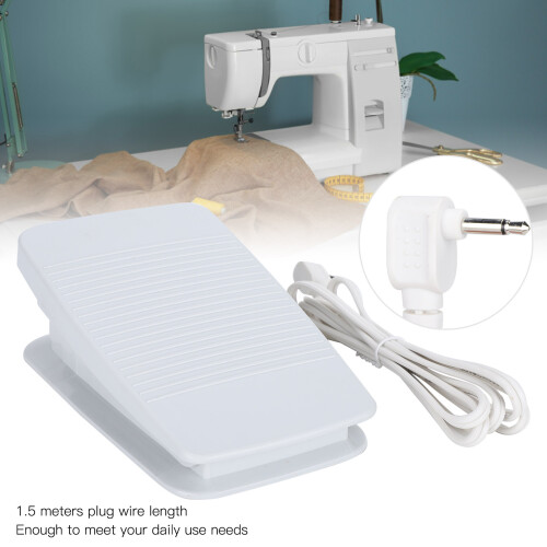 Plastic Sewing Machine Foot Pedal Controller, Multifunctional Single Hole Power Cord 1