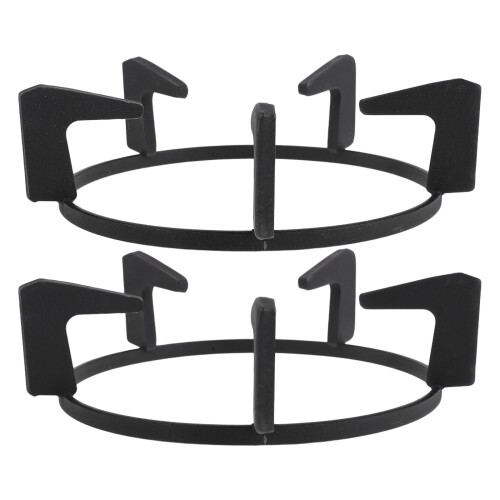 Black Cast Iron Gas Range Pan Holder Non Slip Stove Support Rack