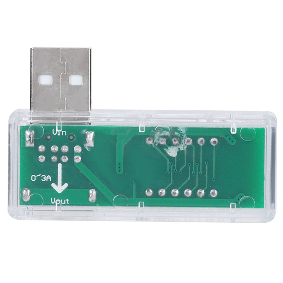 Portable 2Pcs Usb Voltage & Current Tester Voltmeter Ammeter, White 4201392148356
