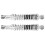 Pair of Rear Shocks for Motorcycle 280mm 18