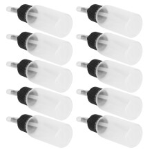 10pcs 30ml Corrosion-Resistant Airbrush Bottles for Dual Action Spray Guns