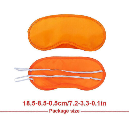 (Orange) Eye Cover Supple Blindfold Multi-functional Practical Helpful Useful 2