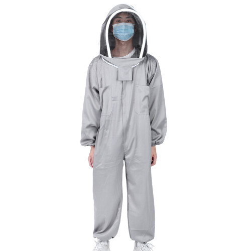 Comfortable Beekeeping Suit Grey