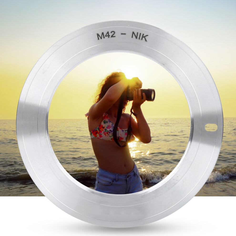 Aluminium M42-Nik Lens Adapter Ring For Nikon D3000/D850/28G 4651392149417